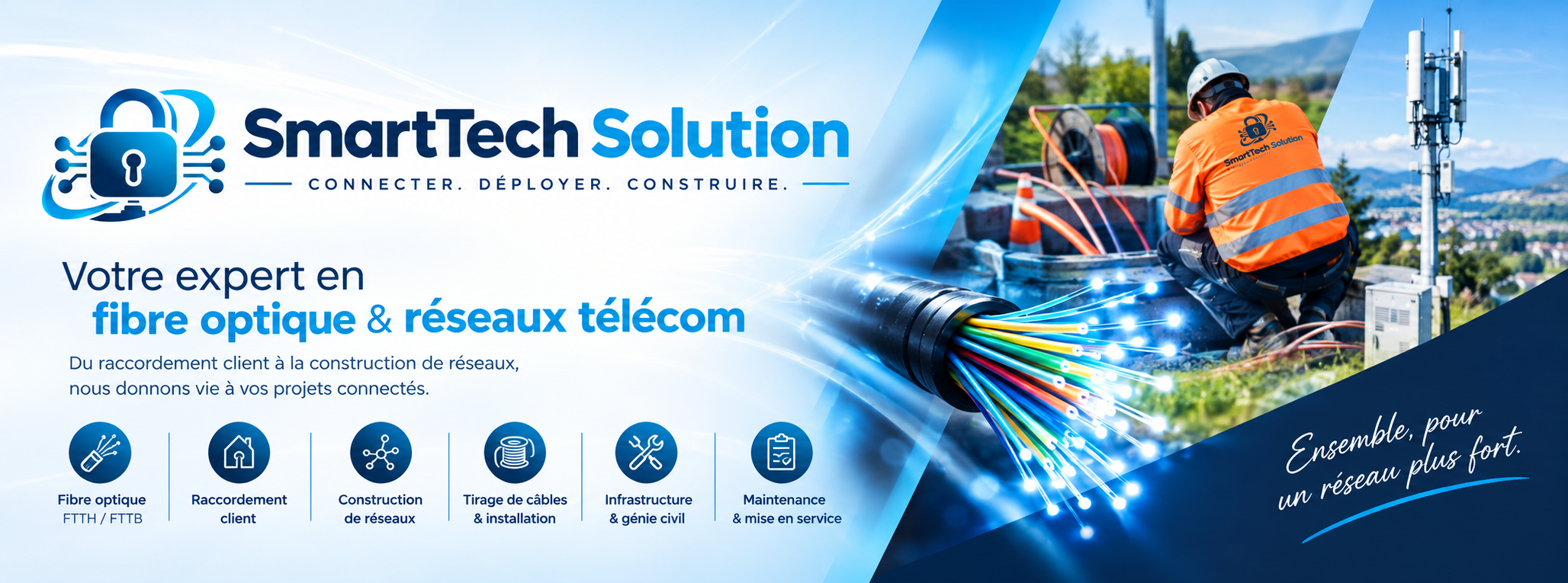 SmartTech Solution - Votre expert en fibre optique et réseaux télécom